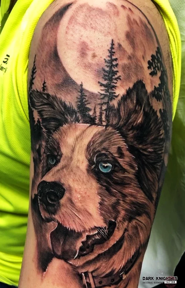 Design FOREVER - Style Blackwork Colour. Design FOREVER - Style Blackwork Colour.